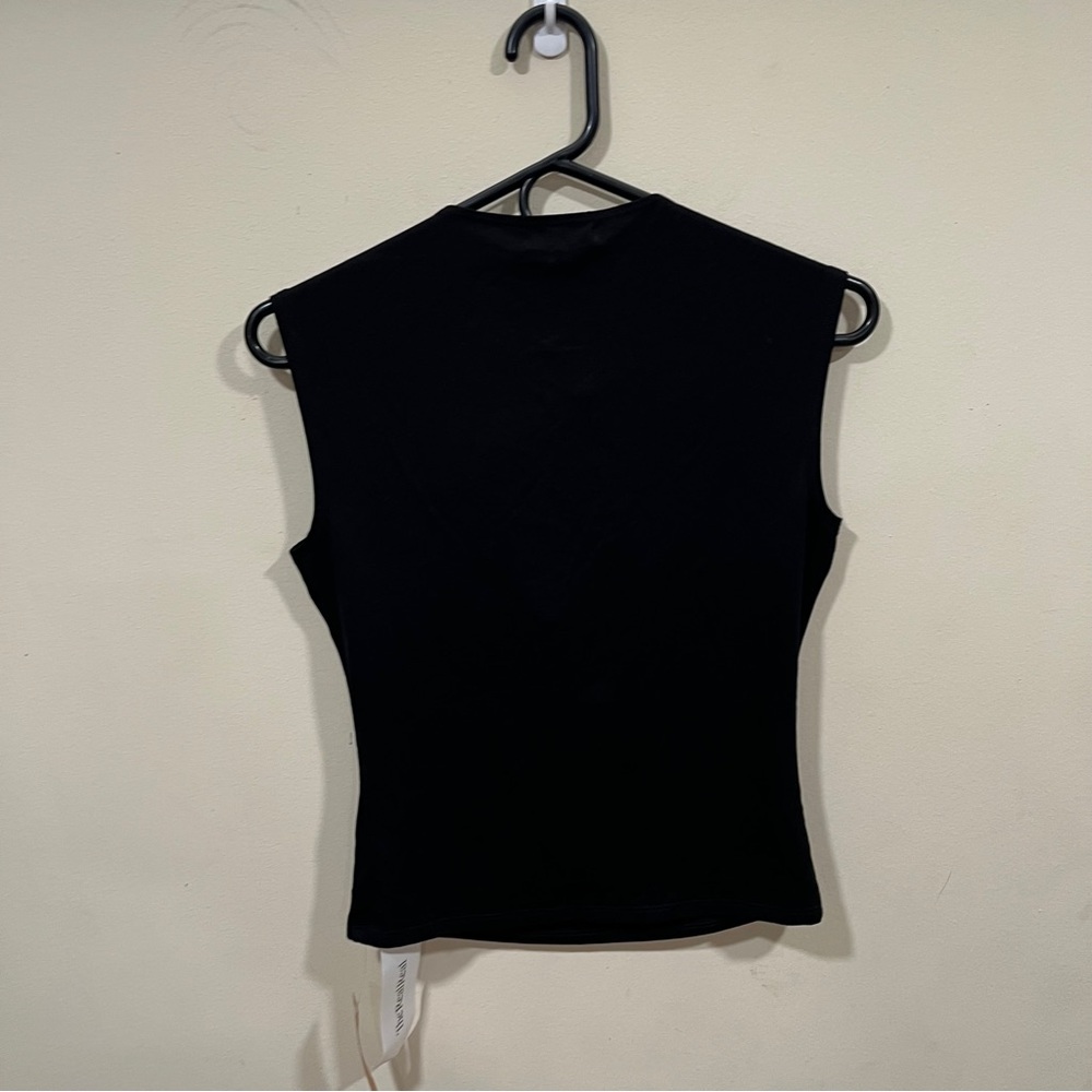NWT Reformation black blouse top size medium Shae Knit Top - Picture 8 of 8